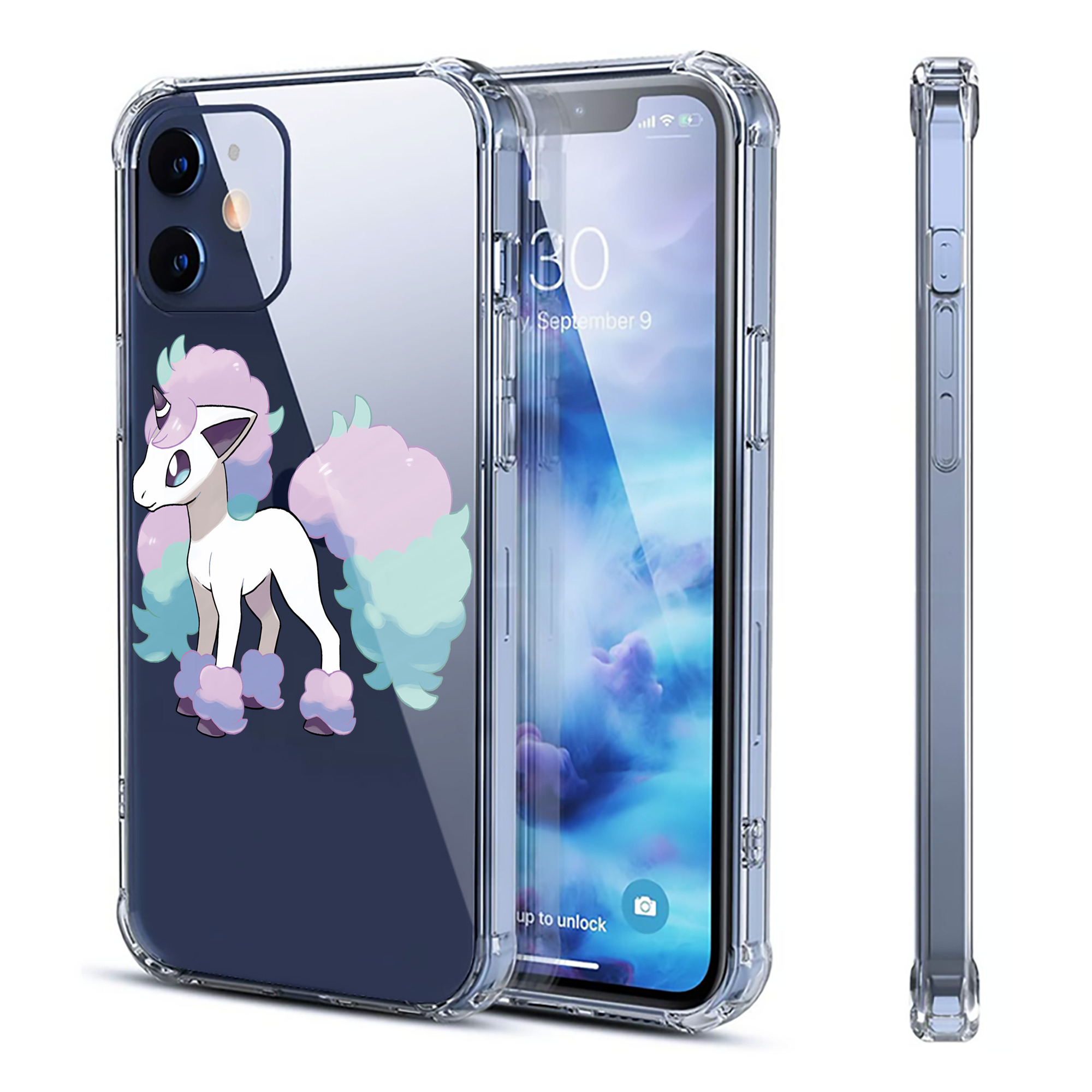 （画像用） ポケットモンスター Pokémon 【iPhone 12シリーズ対応】透明スマホケース（クリアソフトケース）